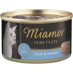 Корм для кошек Miamor Fine Fillets in Jelly Tuna/Shrimps 24 pcs