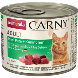 Корм для кошек Animonda Adult Carny Turkey/Rabbit 0.2 kg 6 pcs