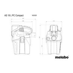 Пылесосы Metabo AS 18 L PC Compact