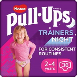 Подгузники (памперсы) Huggies Pull-Ups Night Girl 2-4 / 36 pcs
