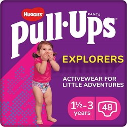 Подгузники (памперсы) Huggies Pull Ups Explorers Girl 1.5-3 / 48 pcs