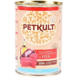 Корм для собак PETKULT Canned Grain Free Junior with Beef 0.4 kg 24 pcs