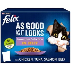 Корм для кошек Felix As Good As It Looks Favourites Selection in Jelly 48 pcs