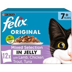 Корм для кошек Felix Original 7+ Mixed Selection In Jelly 12 pcs