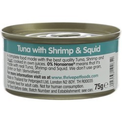Корм для кошек THRIVE Complete Tuna with Shrimp/Squid 24 pcs