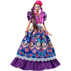 Куклы Barbie Dia De Muertos Doll In Ruffled Dress And Calavera Face Paint HBY09