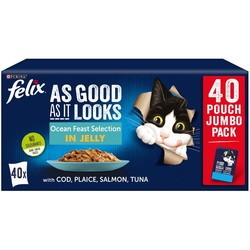 Корм для кошек Felix As Good As It Looks Ocean Feast Selection in Jelly 40 pcs