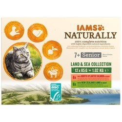 Корм для кошек IAMS Naturally Senior Land&amp;Sea Collection 12 pcs
