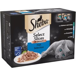 Корм для кошек Sheba Select Slices Fish Collection in Gravy 48 pcs