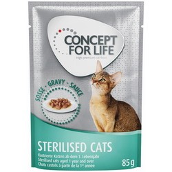 Корм для кошек Concept for Life Sterilised Gravy Pouch 12 pcs
