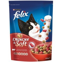 Корм для кошек Felix Crunchy&amp;Soft Beef with Chicken 2 pcs