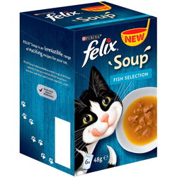 Корм для кошек Felix Soup Fish Selection 6 pcs