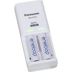 Зарядки аккумуляторных батареек Panasonic Compact Charger + Eneloop 2xAA 2000 mAh