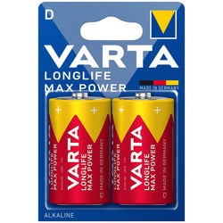 Аккумуляторы и батарейки Varta Longlife Max Power 2xD