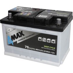 Автоаккумуляторы 4MAX Deep Cycle 6CT-75R