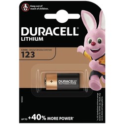 Аккумуляторы и батарейки Duracell 1xCR123