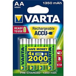 Аккумуляторы и батарейки Varta Rechargeable Accu 4xAA 1350 mAh