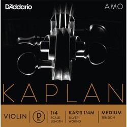 Струны DAddario Kaplan Amo Single D Violin String 1/4 Medium