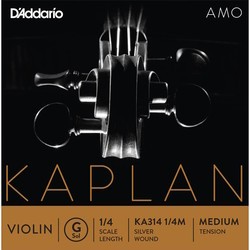Струны DAddario Kaplan Amo Single G Violin String 1/4 Medium