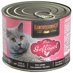 Корм для кошек Leonardo Adult Canned with Poultry 200 g 24 pcs