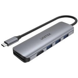 Картридеры и USB-хабы Unitek uHUB P5+ 6-in-1 USB-C Hub with HDMI and Dual Card Reader