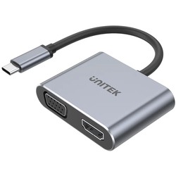 Картридеры и USB-хабы Unitek uHUB Q4 Lite 4-in-1 USB-C Hub with MST Dual Display and PD 100W