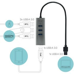 Картридеры и USB-хабы i-Tec USB 3.0 Metal HUB 4 Port