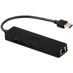 Картридеры и USB-хабы i-Tec USB 3.0 Slim HUB 3 Port + Gigabit Ethernet Adapter
