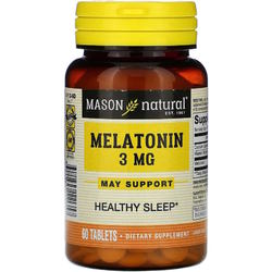 Аминокислоты Mason Natural Melatonin 3 mg 60 tab