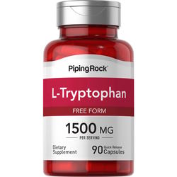 Аминокислоты PipingRock L-Tryptophan 1500 mg 90 cap