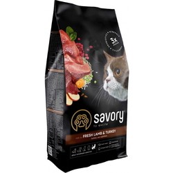 Корм для кошек Savory Adult Cat Sensitive Digestion Fresh Lamb/Turkey 8 kg