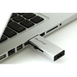 USB Flash (флешка) Qumo Aluminium 64Gb (серебристый)