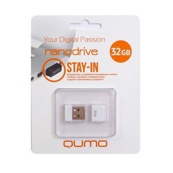 USB Flash (флешка) Qumo nanoDrive 4Gb (белый)