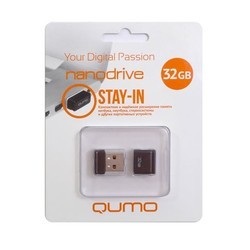USB Flash (флешка) Qumo nanoDrive 32Gb (черный)