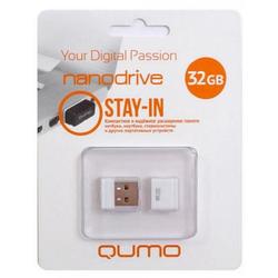 USB Flash (флешка) Qumo nanoDrive 32Gb (белый)
