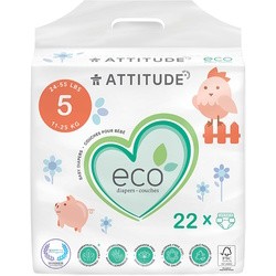 Подгузники (памперсы) Attitude Eco Diapers 5 / 22 pcs