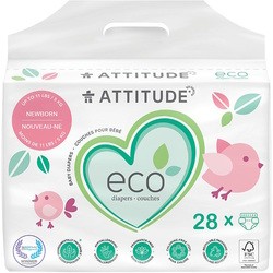 Подгузники (памперсы) Attitude Eco Diapers NB / 28 pcs