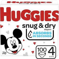 Подгузники (памперсы) Huggies Snug and Dry 4 / 100 pcs