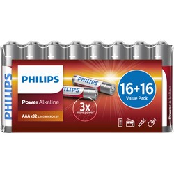 Аккумуляторы и батарейки Philips Power Alkaline 32xAAA