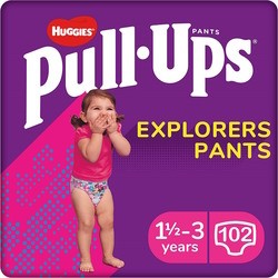 Подгузники (памперсы) Huggies Pull Ups Explorers Girl 1.5-3 / 102 pcs