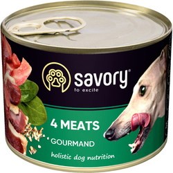 Корм для собак Savory Gourmand 4 Meats Pate 200 g