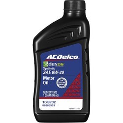 Моторные масла ACDelco Full Synthetic Dexos 2 0W-20 1L