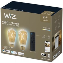 Лампочки WiZ ST64 6.7W 2000-5000K E27 2 pcs