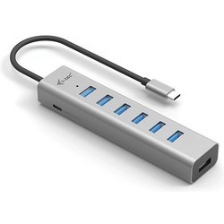 Картридеры и USB-хабы i-Tec USB-C Charging Metal HUB 7 Port
