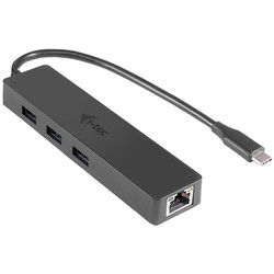 Картридеры и USB-хабы i-Tec USB-C Slim Passive HUB 3 Port + Gigabit Ethernet Adapter