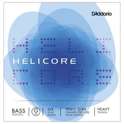Струны DAddario Helicore Pizzicato Double Bass Single G 3/4 Heavy