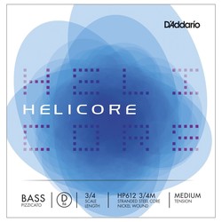 Струны DAddario Helicore Pizzicato Double Bass Single D 3/4 Medium