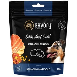 Корм для собак Savory Crunchy Snacks Skin and Coat Salmon 200 g