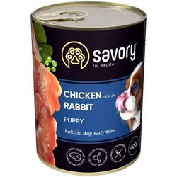 Корм для собак Savory Puppy All Breeds Chicken Rich in Rabbit Pate 400 g