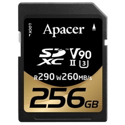Карты памяти Apacer SDXC UHS-II U3 V90 Class 10 256Gb